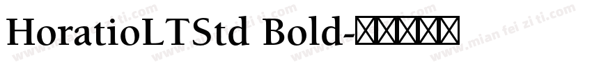 HoratioLTStd Bold字体转换